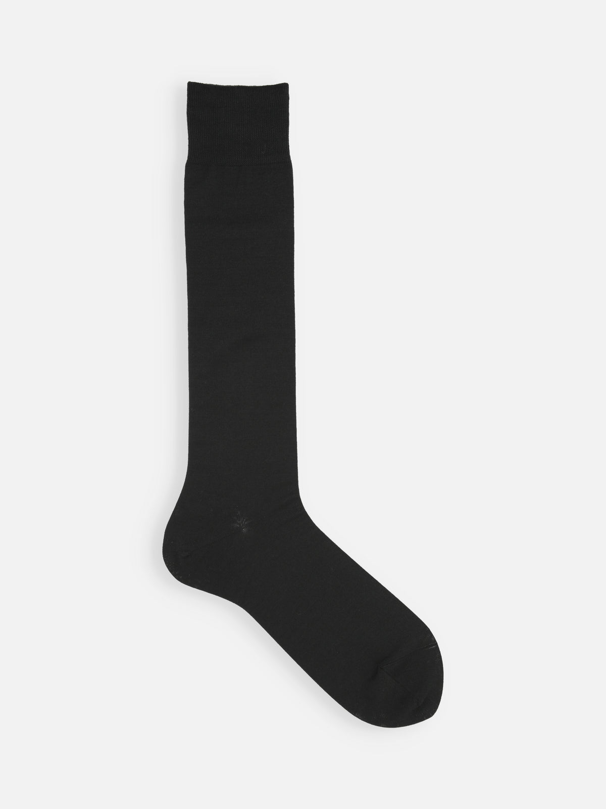 【Tabio MEN】＜冠婚葬祭にも＞ピマコットンブレンド無地ロングホーズ(23.0～25.0cm) - チャコール