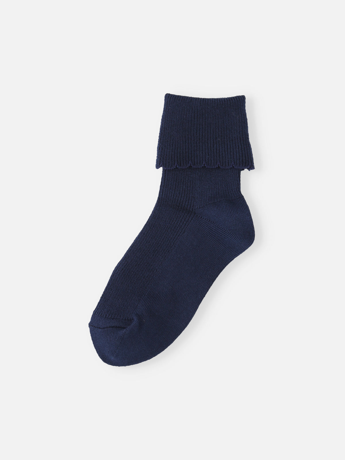 【キッズ】 綿折り返しピコフリルソックス / 16-18cm - コン