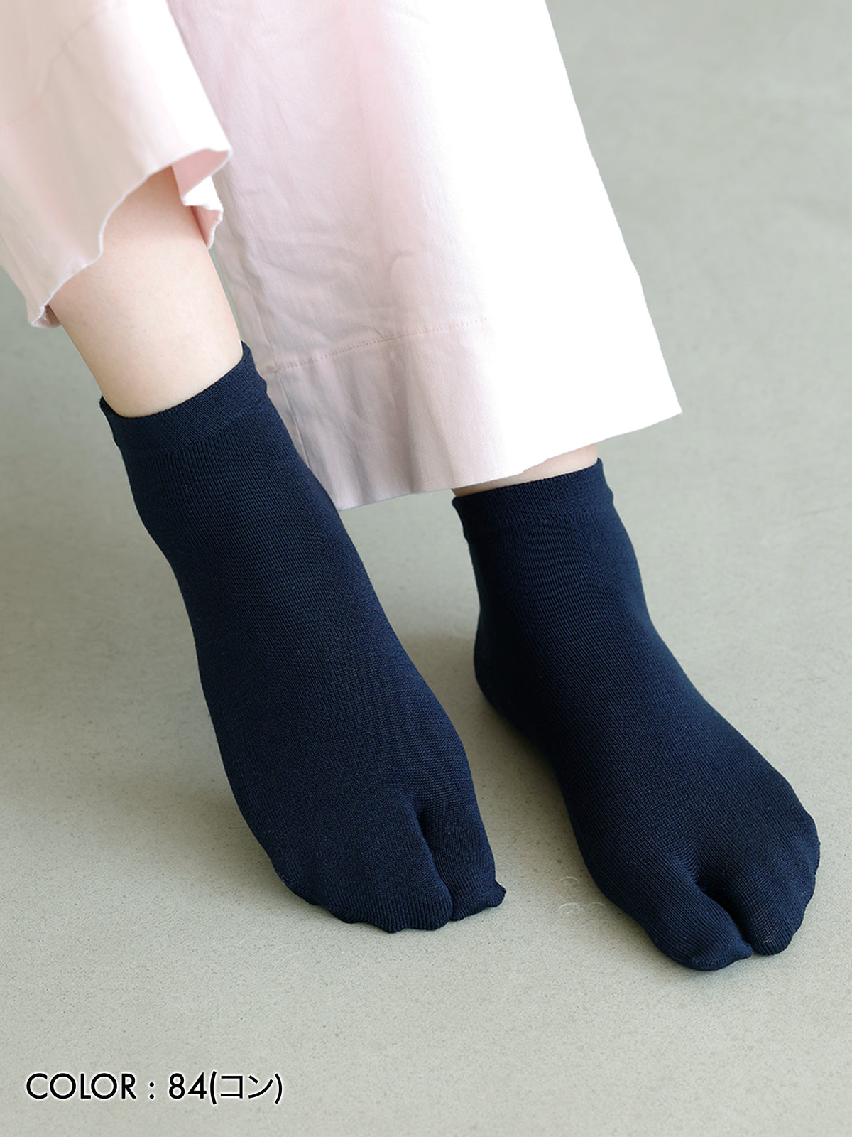 【絹肌Labo】シルク混 足袋ショートソックス / 22.0-24.0cm