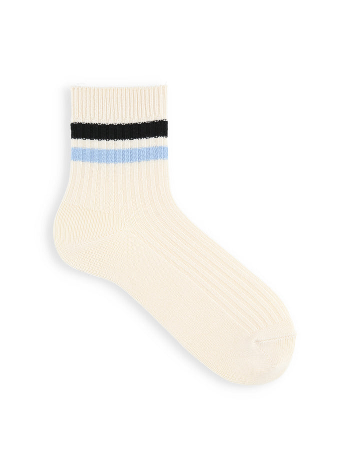 【Tabio MEN】2色ラインショートソックス