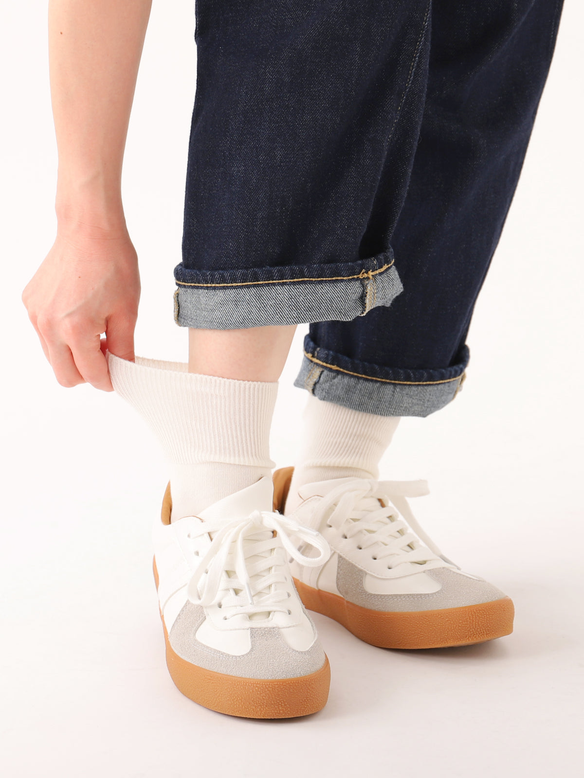 【3足1,485円】履き口ゆったりリブベタショートソックス