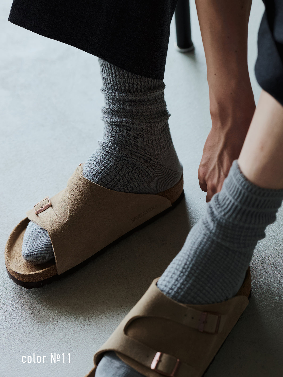 【Tabio MEN】大人男子が履けるサーマルショート丈ソックス