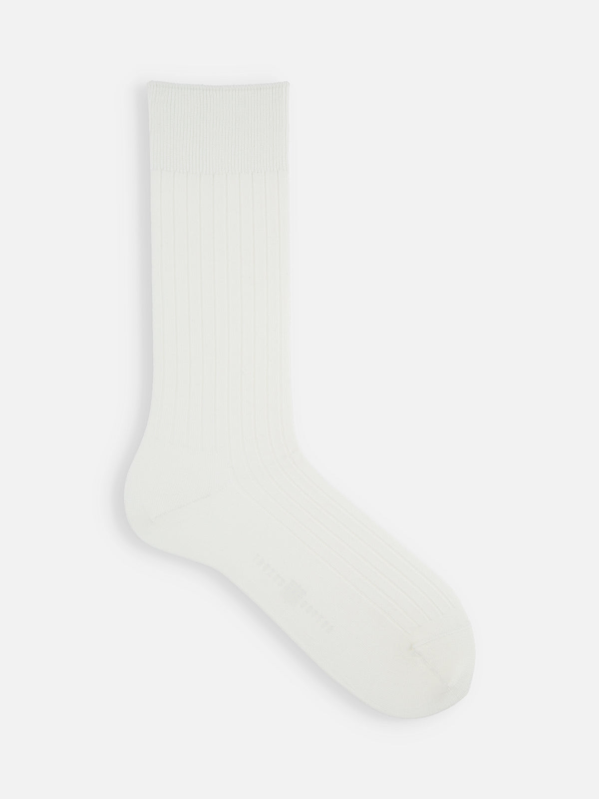 【TABIO’S COTTON】ClassicRib レギュラー丈ビジネスソックス - オフホワイト