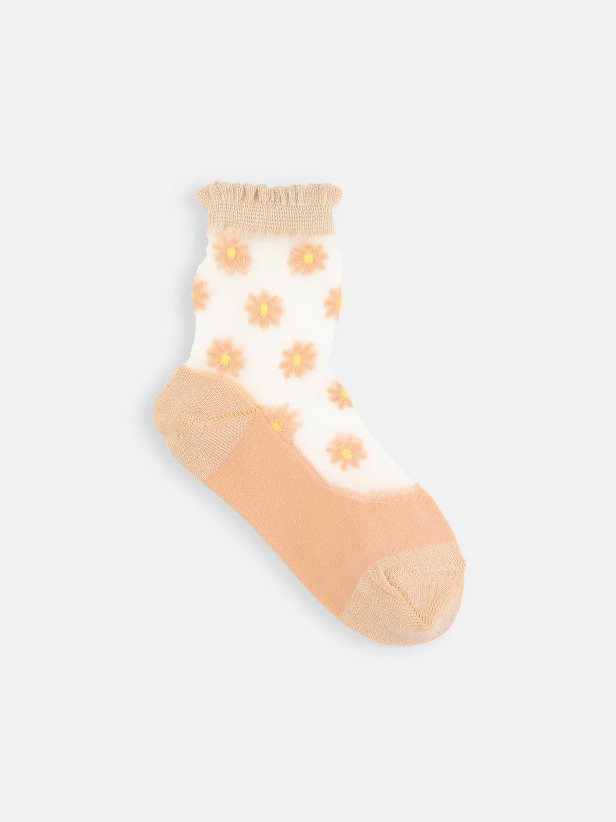 【キッズ】マーガレットシアーソックス / 19-21cm - ベージュ