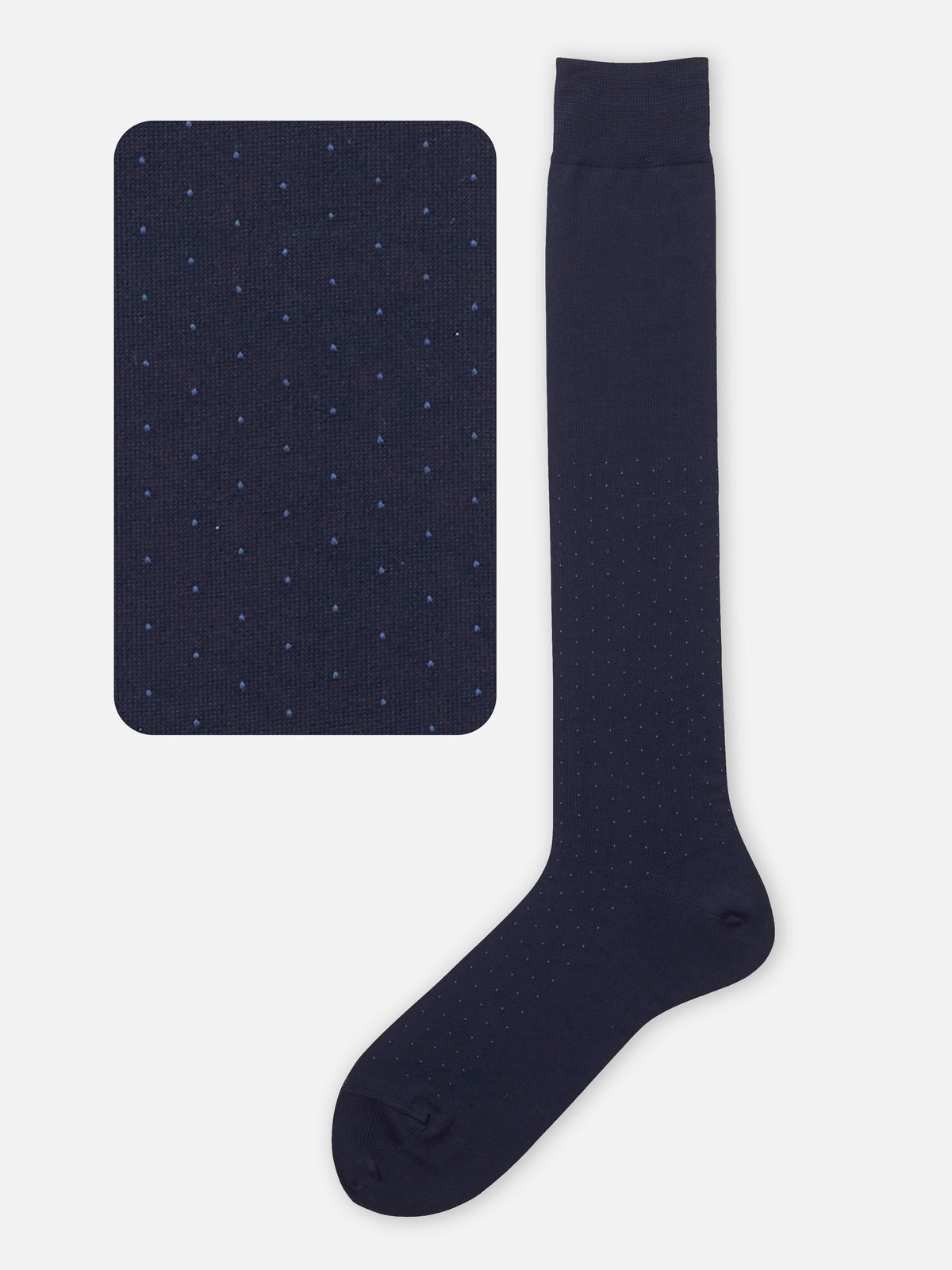 【Tabio MEN】【定番】ピンドット柄ロングホーズ - コン