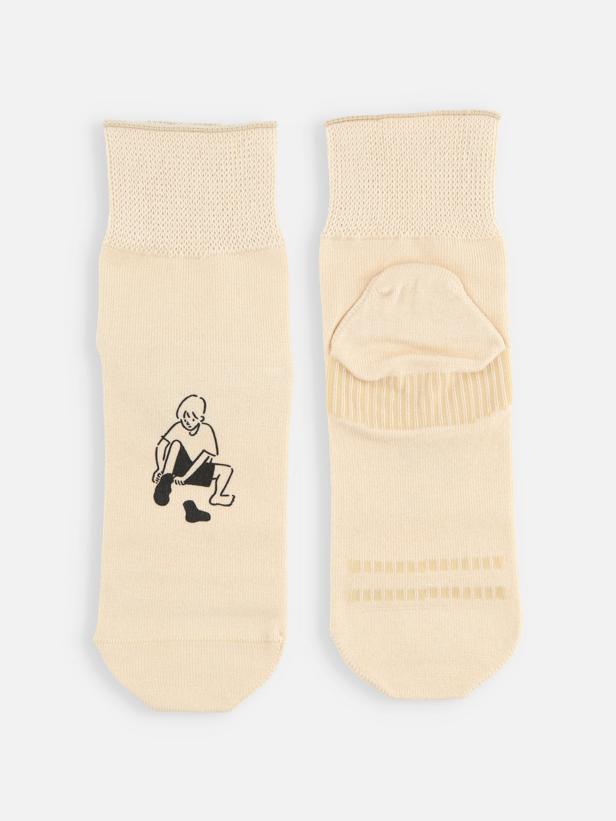 【長場雄×NAIGAI×Tabio】 SOCK SUNみんなのくつした / 24-26cm - ムセンショク キナリ
