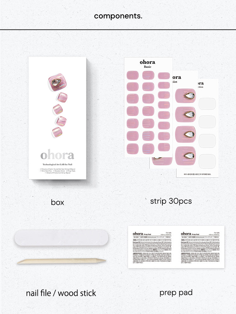 【通常価格より20％OFF】ohora(オホーラ)×靴下屋 WEB限定セット ＜ピンク＞